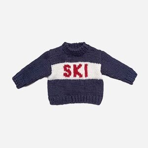 Blueberry Hill Navy and White Ski Sweater
